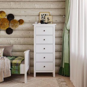 Комод 05 Кантри белый с пятью ящиками в Заречном - zarechnyy.ok-mebel.com | фото 4