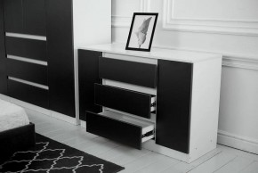 Комод 1200 Парус (Белый/Графит) в Заречном - zarechnyy.ok-mebel.com | фото 3