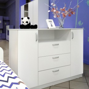 Комод 1400 Париж (Белый тиснение) в Заречном - zarechnyy.ok-mebel.com | фото 5