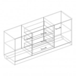Комод 2 ств. с 3 ящиками "Милана" в Заречном - zarechnyy.ok-mebel.com | фото 2