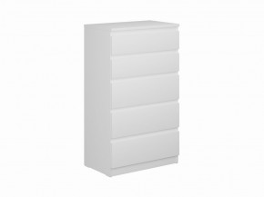 Комод КАСТОР с пятью ящиками, цвет белый в Заречном - zarechnyy.ok-mebel.com | фото