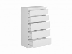 Комод КАСТОР с пятью ящиками, цвет белый в Заречном - zarechnyy.ok-mebel.com | фото 2