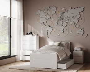 Комод КАСТОР с пятью ящиками, цвет белый в Заречном - zarechnyy.ok-mebel.com | фото 3