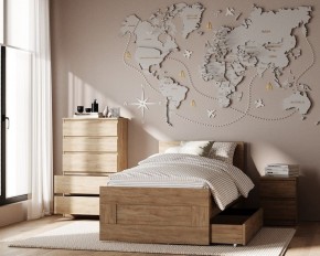 Комод КАСТОР с пятью ящиками, цвет Дуб Сонома в Заречном - zarechnyy.ok-mebel.com | фото 3
