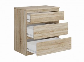 Комод КАСТОР с тремя ящиками, цвет Дуб Сонома в Заречном - zarechnyy.ok-mebel.com | фото 2