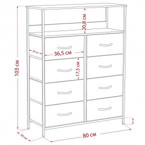 Комод Leset Локи 8 ящ. с полкой в Заречном - zarechnyy.ok-mebel.com | фото 12