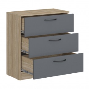 Комод мини Дублин (Дуб Сонома/Графит) в Заречном - zarechnyy.ok-mebel.com | фото 2