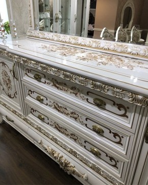 Комод с Зеркалом Алсу (белый глянец) в Заречном - zarechnyy.ok-mebel.com | фото 7