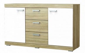 СОНАТА КС-1500 Комод (Дуб сонома/Белый глянец) в Заречном - zarechnyy.ok-mebel.com | фото