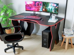 Компьютерный стол КЛ №9.0 (Черный/Красный) в Заречном - zarechnyy.ok-mebel.com | фото 3