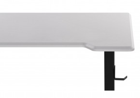 Компьютерный стол Маркос с механизмом подъема 120х75х75 белая шагрень / черный в Заречном - zarechnyy.ok-mebel.com | фото 8