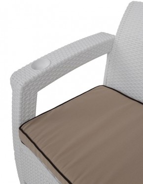 Комплект кресел Yalta Premium Double Seat (Ялта) белый (+подушки под спину) в Заречном - zarechnyy.ok-mebel.com | фото 4