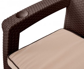 Комплект кресел Yalta Premium Double Seat (Ялта) шоколадный (+подушки под спину) в Заречном - zarechnyy.ok-mebel.com | фото 2