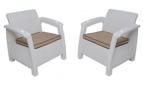 Комплект на балкон Yalta Balcony Set (Ялта) белый в Заречном - zarechnyy.ok-mebel.com | фото 4