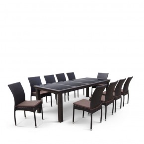 Комплект плетеной мебели T438/Y380A-W53 Brown (10+1) в Заречном - zarechnyy.ok-mebel.com | фото 3