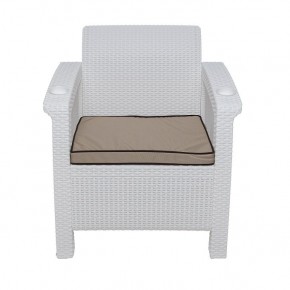 Комплект уличной мебели Yalta Premium Terrace Set (Ялта) белый (+подушки под спину) в Заречном - zarechnyy.ok-mebel.com | фото 6