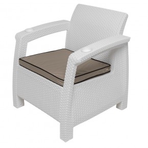 Комплект уличной мебели Yalta Premium Terrace Set (Ялта) белый (+подушки под спину) в Заречном - zarechnyy.ok-mebel.com | фото 7
