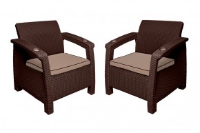 Комплект уличной мебели Yalta Premium Terrace Triple Set (Ялта) шоколадный (+подушки под спину) в Заречном - zarechnyy.ok-mebel.com | фото 6