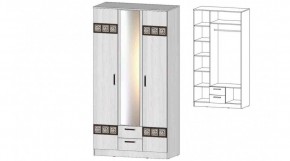 КОСТА-РИКА Шкаф 3-х створчатый (анкор светлый) в Заречном - zarechnyy.ok-mebel.com | фото