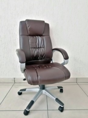 Кресло Barneo K-6 для руководителя (коричневая экокожа) в Заречном - zarechnyy.ok-mebel.com | фото 1