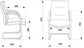 Кресло Бюрократ T-9927SL-LOW-V/BLACK в Заречном - zarechnyy.ok-mebel.com | фото 4