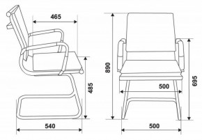 Кресло для посетителя Бюрократ CH-993-Low-V/blue синий в Заречном - zarechnyy.ok-mebel.com | фото 3