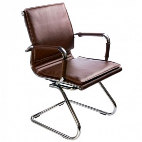 Кресло для посетителя Бюрократ CH-993-Low-V/Brown коричневый в Заречном - zarechnyy.ok-mebel.com | фото