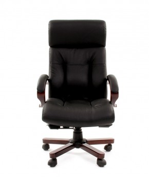 Кресло для руководителя CHAIRMAN  421 (Натуральная кожа) Черное в Заречном - zarechnyy.ok-mebel.com | фото 2