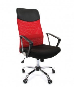 Кресло для руководителя CHAIRMAN 610 N (15-21 черный/сетка красный) в Заречном - zarechnyy.ok-mebel.com | фото 1