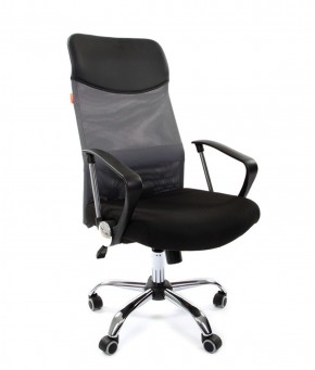 Кресло для руководителя CHAIRMAN 610 N(15-21 черный/сетка серый) в Заречном - zarechnyy.ok-mebel.com | фото
