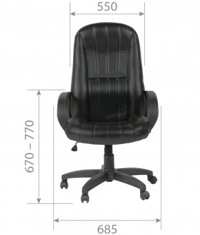 Кресло для руководителя  CHAIRMAN 685 (экокожа черный) в Заречном - zarechnyy.ok-mebel.com | фото 5