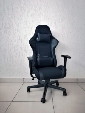 Кресло геймерское Barneo K-50 (черная сетка черные вставки) в Заречном - zarechnyy.ok-mebel.com | фото