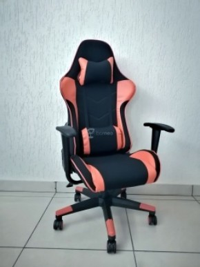 Кресло геймерское Barneo K-50 (черная сетка оранжевые вставки) в Заречном - zarechnyy.ok-mebel.com | фото