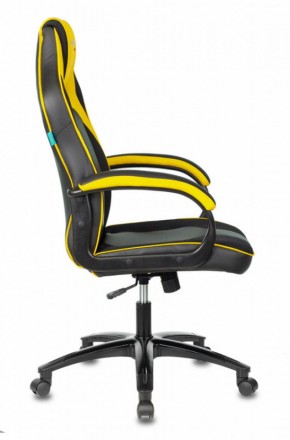 Кресло игровое Бюрократ VIKING 2 AERO YELLOW черный/желтый в Заречном - zarechnyy.ok-mebel.com | фото 3