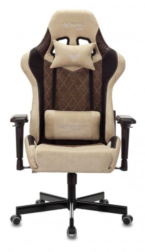 Кресло игровое Бюрократ VIKING 7 KNIGHT BR FABRIC коричневый/бежевый в Заречном - zarechnyy.ok-mebel.com | фото 3