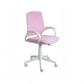 Кресло Ирис White сетка/ткань розовая в Заречном - zarechnyy.ok-mebel.com | фото 1