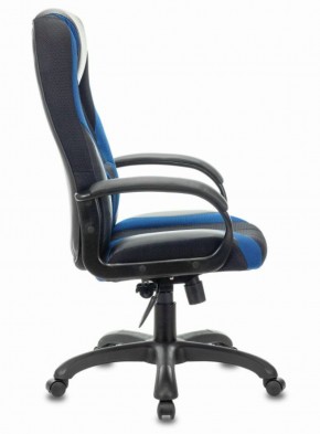 Кресло компьютерное BRABIX PREMIUM "Rapid GM-102" (экокожа/ткань, черное/синее) 532106 в Заречном - zarechnyy.ok-mebel.com | фото 3