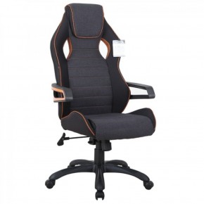 Кресло компьютерное BRABIX Techno Pro GM-003 (ткань черное/серое, вставки оранжевые) 531813 в Заречном - zarechnyy.ok-mebel.com | фото