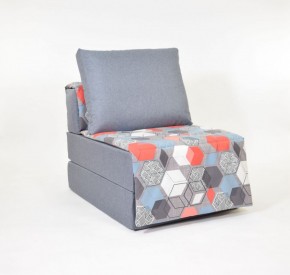Кресло-кровать бескаркасное Харви (серый-геометрия слейт) в Заречном - zarechnyy.ok-mebel.com | фото 1