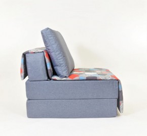 Кресло-кровать бескаркасное Харви (серый-геометрия слейт) в Заречном - zarechnyy.ok-mebel.com | фото 2