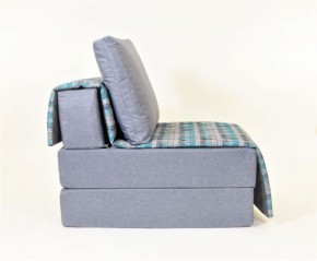 Кресло-кровать бескаркасное Харви (серый-квадро азур) в Заречном - zarechnyy.ok-mebel.com | фото 2