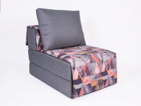 Кресло-кровать бескаркасное Харви (серый-сноу манго) в Заречном - zarechnyy.ok-mebel.com | фото 1