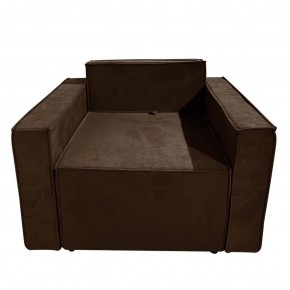 Кресло-кровать Принц КК1-ВК (велюр коричневый) в Заречном - zarechnyy.ok-mebel.com | фото