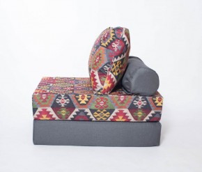 Кресло-кровать-пуф бескаркасное Прайм (мехико серый-графит) в Заречном - zarechnyy.ok-mebel.com | фото 1