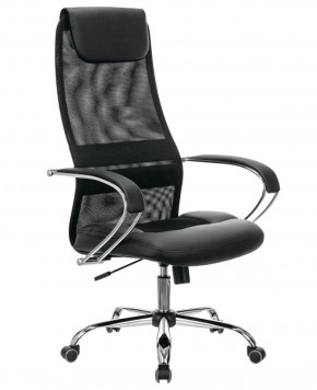 Кресло офисное BRABIX PREMIUM "Stalker EX-608 CH" (хром, ткань-сетка/кожзам, черное) 532091 в Заречном - zarechnyy.ok-mebel.com | фото