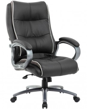 Кресло офисное BRABIX PREMIUM "Strong HD-009" (экокожа черная, ткань серая) 531945 в Заречном - zarechnyy.ok-mebel.com | фото