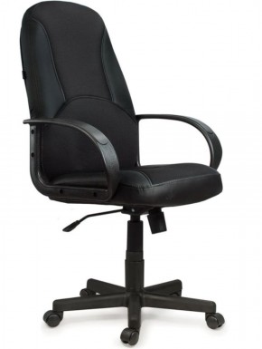 Кресло офисное BRABIX "City EX-512" (кожзам черный, ткань черная) 531407 в Заречном - zarechnyy.ok-mebel.com | фото