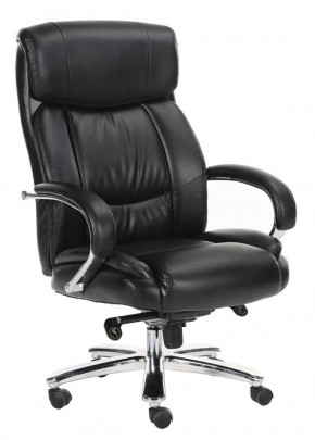 Кресло офисное BRABIX "Direct EX-580" (хром/рециклированная кожа/черное) 531824 в Заречном - zarechnyy.ok-mebel.com | фото