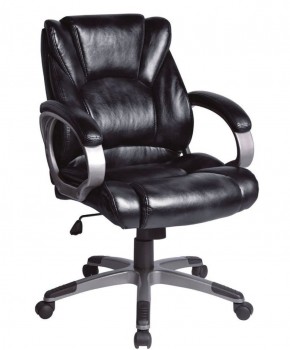 Кресло офисное BRABIX "Eldorado EX-504", экокожа, черное, 530874 в Заречном - zarechnyy.ok-mebel.com | фото 1