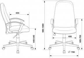 Кресло руководителя Бюрократ CH-808LT/#B черный 3C11 в Заречном - zarechnyy.ok-mebel.com | фото 4